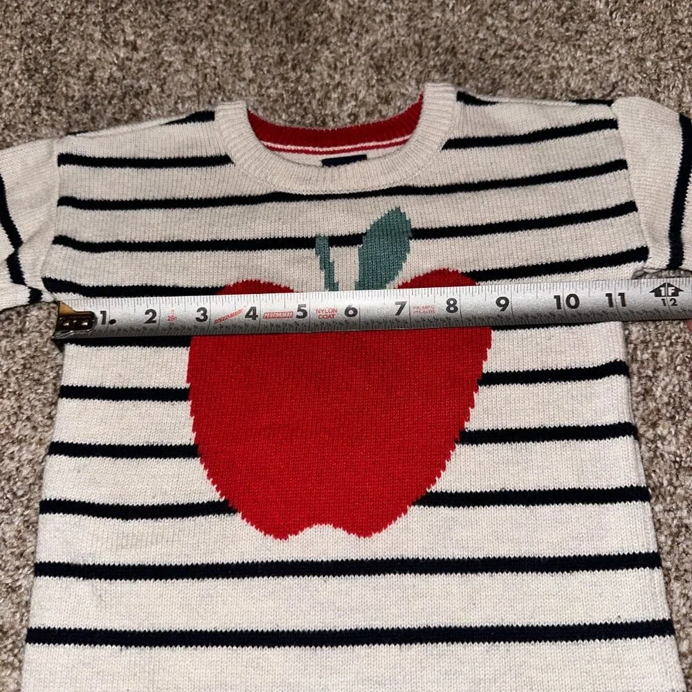 Baby Gap Striped Dress APPLE EUC 3T 3 years Red sweater long tunic
